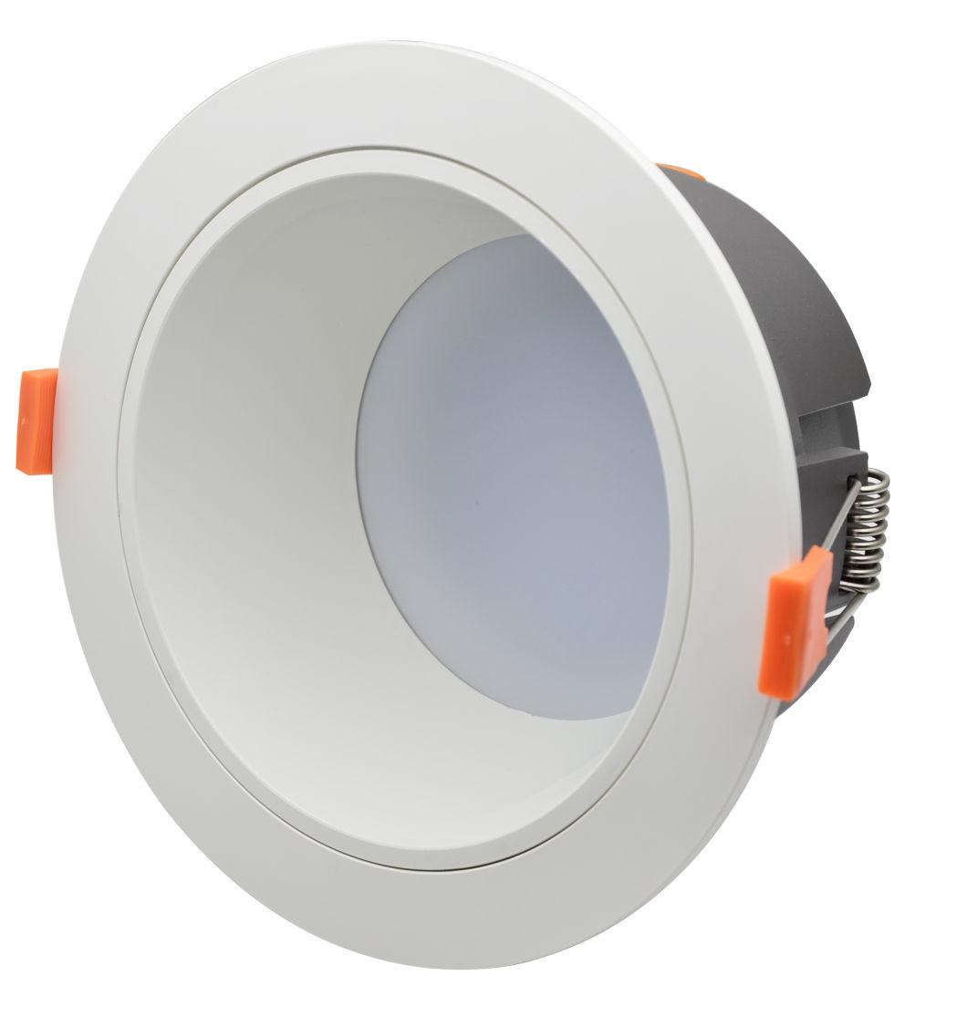 Commercial Round Fixed COB Frameless Vertic Ceiling Aluminum 6W Trimled Downlight