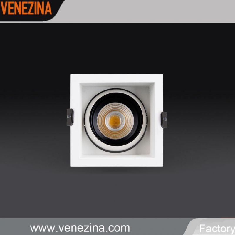 2021 New Modern Square Fixed COB LED Downlight Recessed LED Spotlight Adjustable Lighting Light