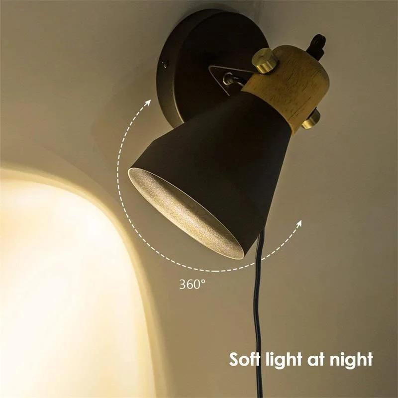 Modern Minimalist Decorative Lighting Living Room Bedroom Swivel Wall Lamp