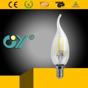 Hot Filament Light C35 Candle Bulb with Ce RoHS