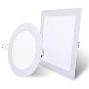 Factory Wholesale LED Panel Light 3W 6W 9W 12W 15W 18W 24W Round LED Panel Light Square Panel Light for Indoor Room