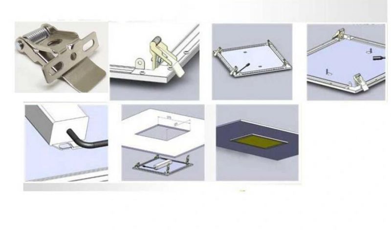 Recessed/Surfacemounted LED Panel Light/LED Ceiling Light 30W-48W, PMMA LGP, Ugr<17, 5 Years, >100lm/W.