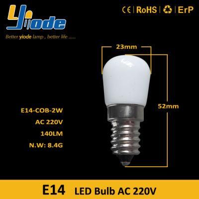 Indicator Mini LED Bulb 2700K 2watt E14 COB LED Fridge Bulb