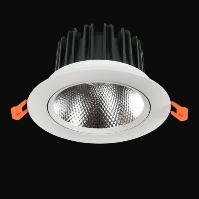 15W-20W Dimmable Ceiling Recessed Adjustable LED Down Spotlight for Commercial Project Office Hotel Apartment Residential Corridor Room