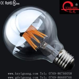 2016 Hot Product G25 G80 Shadowless Filament LED Globe Bulb with Silver Top Golden Top