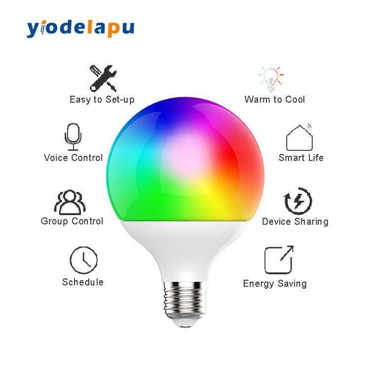 Tuya WiFi G80 10W Smart LED Bulb with Google Home