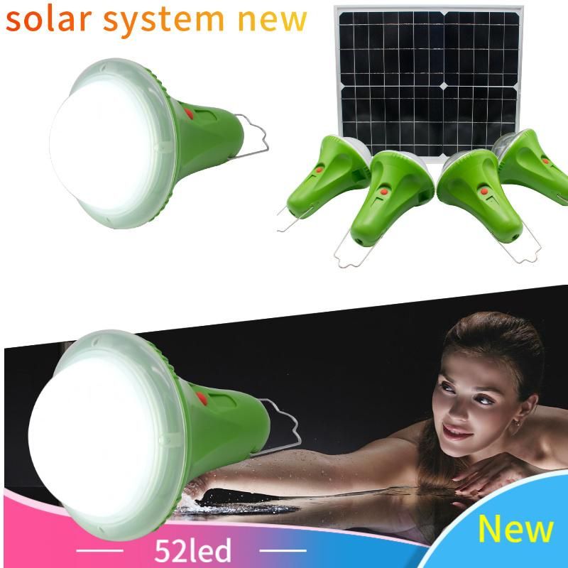 Solar Power System Lights Portable Waterproof Solar Lights 25W Solar Panel