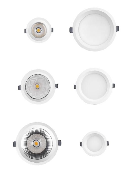 Manufacturer Fixed Ceiling LED Down Light 20W / 25W Recessed COB Downlight