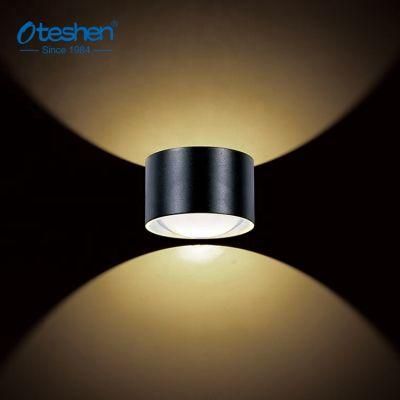 8W LED Round Aluminum up and Down Wall Lamp