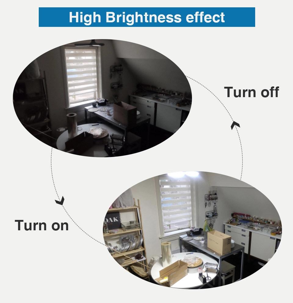 Newest E27 26/30W LED Bulb Fan Blades Foldable Light Super Bright Energy Saving Lights Ceiling Lamp