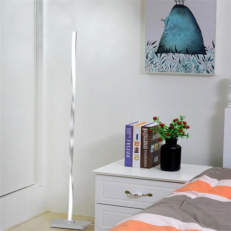 Silver Line Simple Home Bedroom Living Room Personalized Lighting Intelligent Dimming LED Floor Lamp