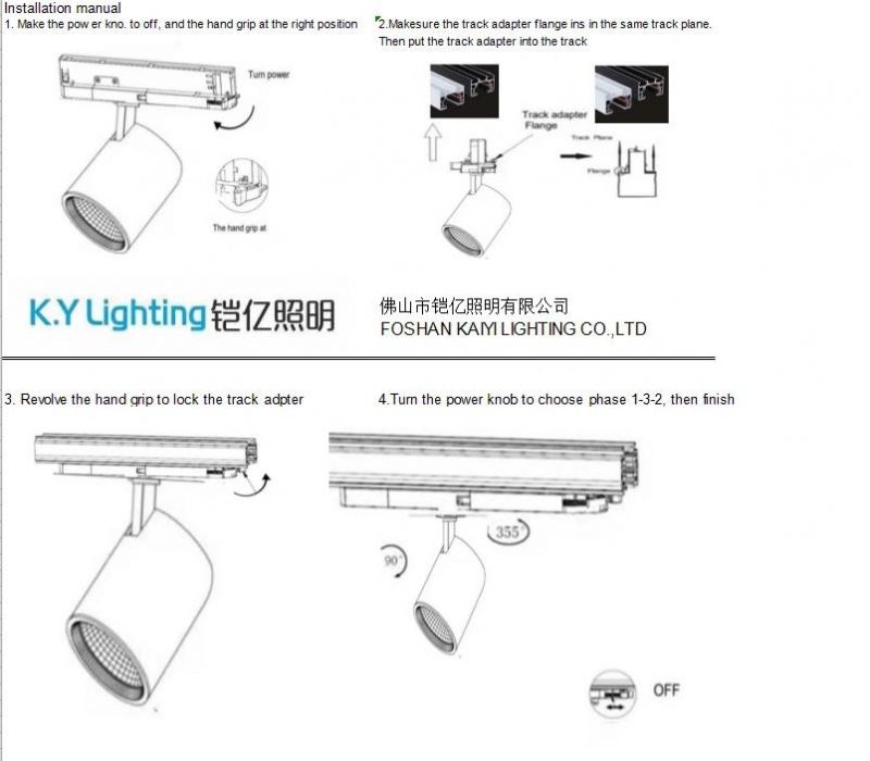 30W 35W Track LED Light LED Lighting Commercial Track Lamp LED Lighting