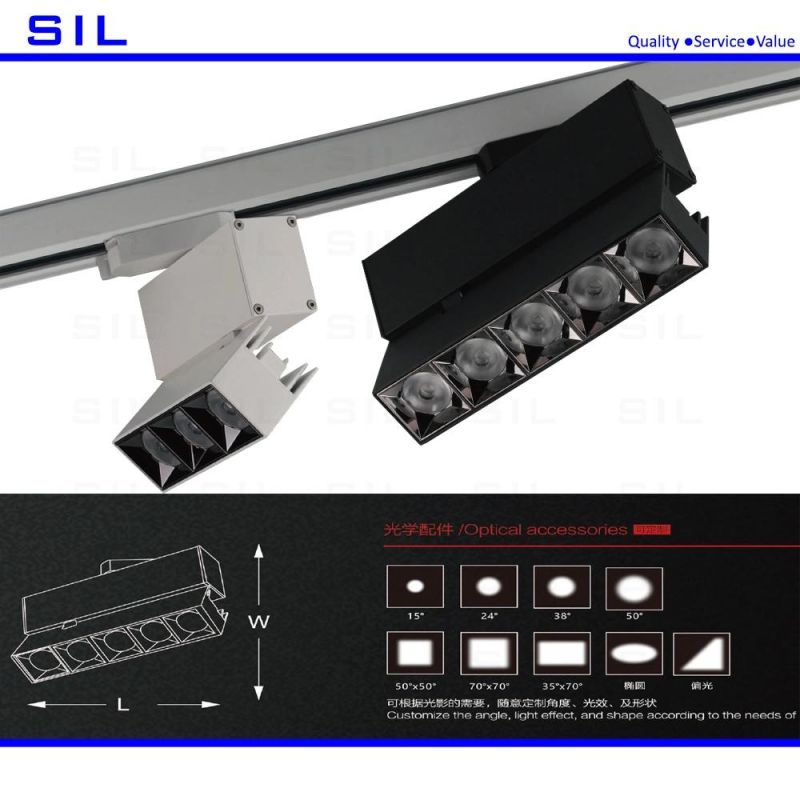 Modern Style Horizontal Rotation Ultra Bright Ceiling Magnetic New Design 12W LED Track Light