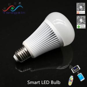 Alumnium E27 2.4G RGB Smart Home Intelligent 2.4G Remote LED AC/DC Bulb Lamp Light