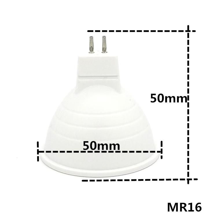 Economic GU10 220V LED Lamp GU10 MR16 Plastic Aluminum 5W 7W LED Bulb