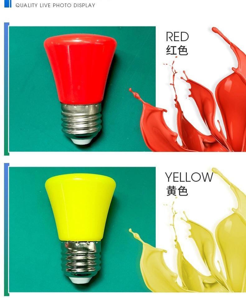 1W 3W G45 7 Colors Crown LED Bulb