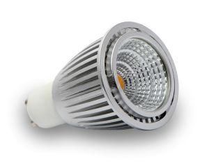 7W GU10 Alminum COB LED Lamp in Warm White