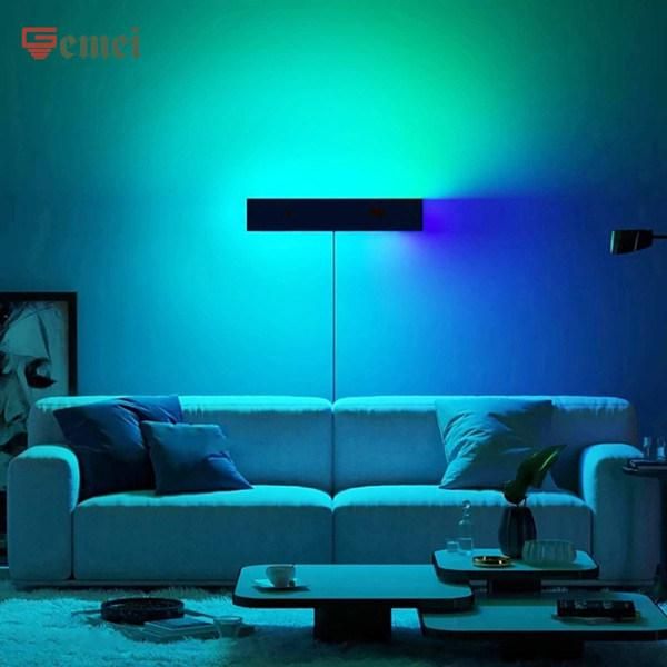 Hot Selling Modern Minimalist RGB Colorful Wall Lamp Living Room Bedroom Background Wall Atmosphere Wall Lamp