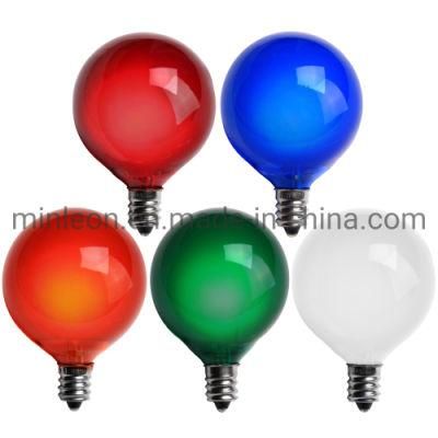 E12 G40 Opaque Color Glass LED Filament Replacement Bulb