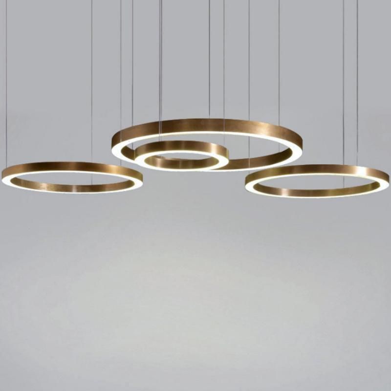 2022 Dining Room Modern Decorative Circle Lamps LED Pendant Light