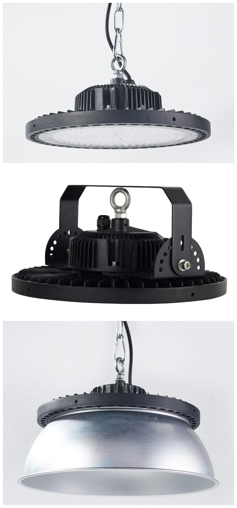 Anti-Glare High Bay Light with Aluminum Cover Shade 120lm/W 130lm/W IP66 200W LED Canopy Light