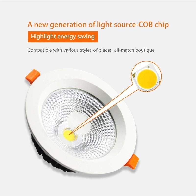 Chinese Factory Super Hot Sale LED Spotlight 5W-30W Indoor Spot Recessed COB Downlight