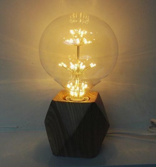 Dimmable Globe Diamond Decorative LED Filament Light Bulb