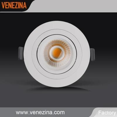 Adjustable and Dimmable Pure Aluminum High Efficiency LED Recessed Spot Light