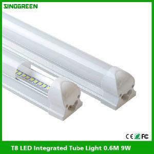 High Quality T8 LED Integrated Tube Light LED Tube Lamp 0.6m 9W