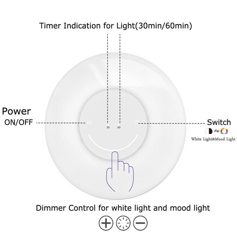 Touch Control Brightness Adjustable Color Changeable Night Lamp