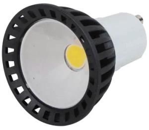 5W GU10 COB LED Lamp with Black Aluminum
