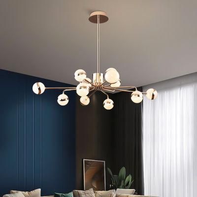 Dafangzhou 108W Light China Drum Light Chandelier Manufacturer LED Lighting Neutral Frame Color Pendant Lamp Light Applied in Restaurant