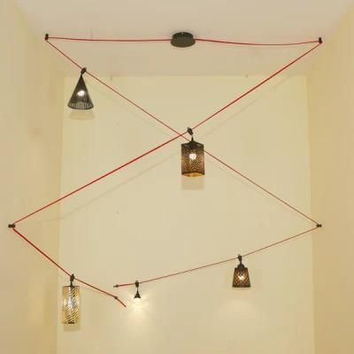 LED Indoor Hot Designer Flexible Linear 3000K/6000K Glass Acrylic Shade Decoration Chandelier Pendant Ceiling Spot Track Lamp Light