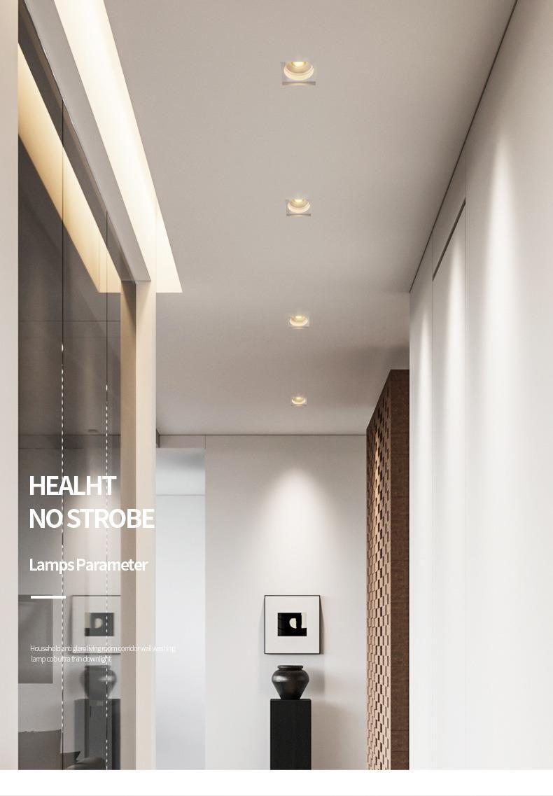 Retrofit Recessed Epistar LED GU10 Spot Lights Trimless COB Ceiling LED Downlight 15/24/36 Degree