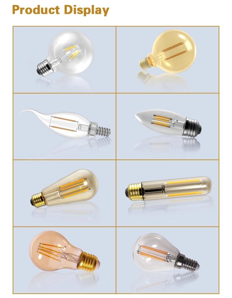 G95 4W LED Filament Bulb Lights with Ce E27