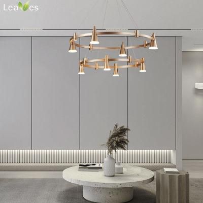 LED Chandelier for Living Room, Home, Villa and Hotel Amazing Decoration Modern Pendant Gold Hot Sales Euro CE ETL Certification