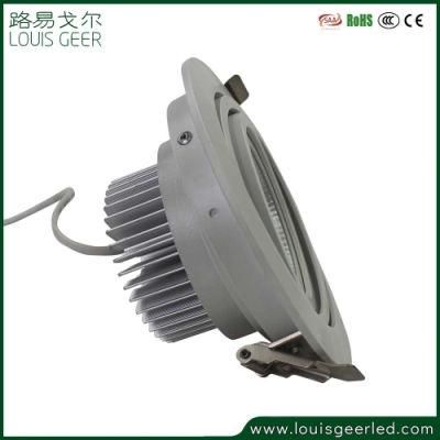 Modern Hotel Professional Anti-Glare Dimmable Muti-Angles Round Spot Light 15W COB Ceiling Recessed LED Spotlight