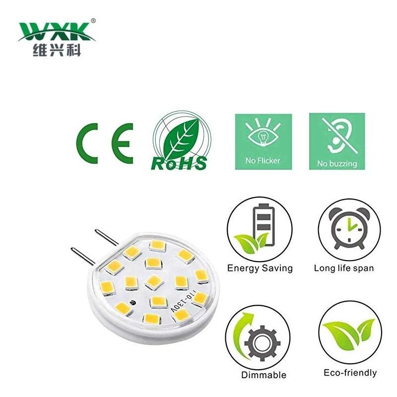 G8 G9 G4 LED Bulb Dimmable 3W Mini G8 Bulb Equivalent to 30W-35W G8 Halogen Bulb, Bi-Pin T4 G8 Base, Warm White 3000K, AC 110V-130V LED Bulb for Ceiling Light