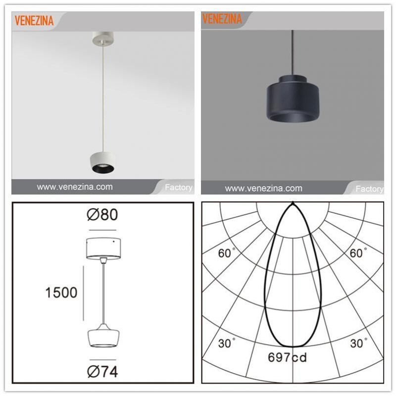 Honey Comb LED Pendant Down Light Four Colors CRI80