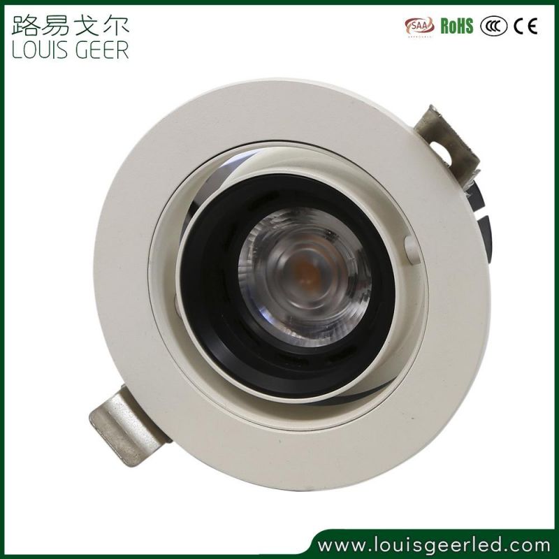 New Design Dimmable Focusable Adjustable Recessed 10W 15W 25W 30W Black LED Down Light for Restaurant Lighting