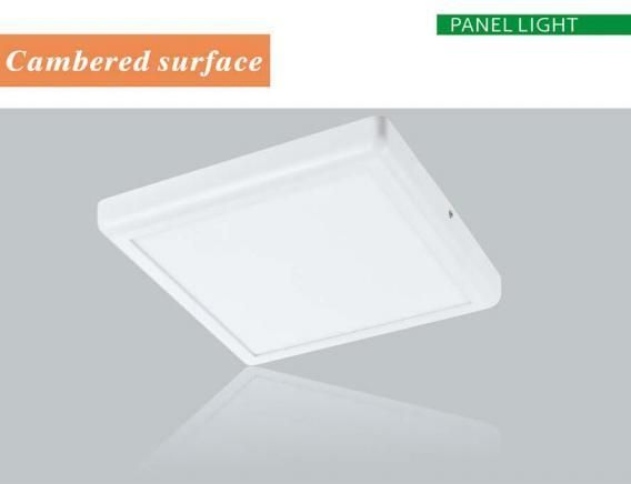 China Supplier Cambered Surface 6W 12W 18W 24W LED SKD Indoor Square Panellight Ceiling Solar Down Light LED Panel Light