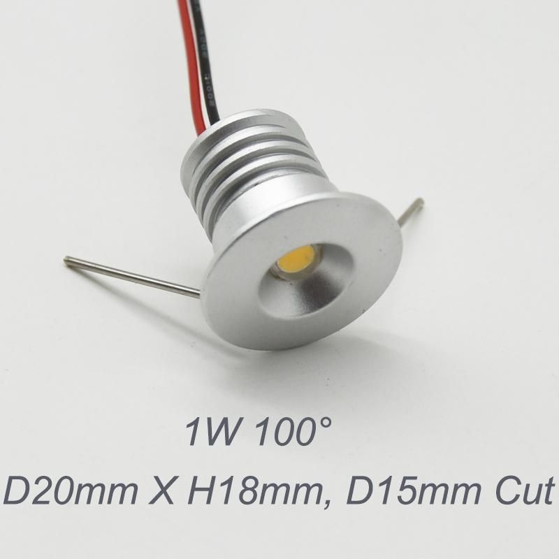 3000K Warm White Spotlight 1W 15mm 12V-24V Mini LED Bulb Light Spot Lamp