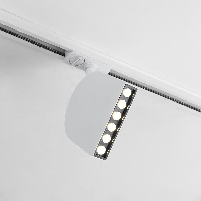 12W Arc-Shaped LED Spotlight Contemporary COB Tracklight for Architectural Lighting