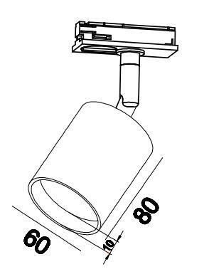 Distributor 2020 New Developed 8W LED Track Light Modern Ceiling Lamp for Shopping Center Lighting