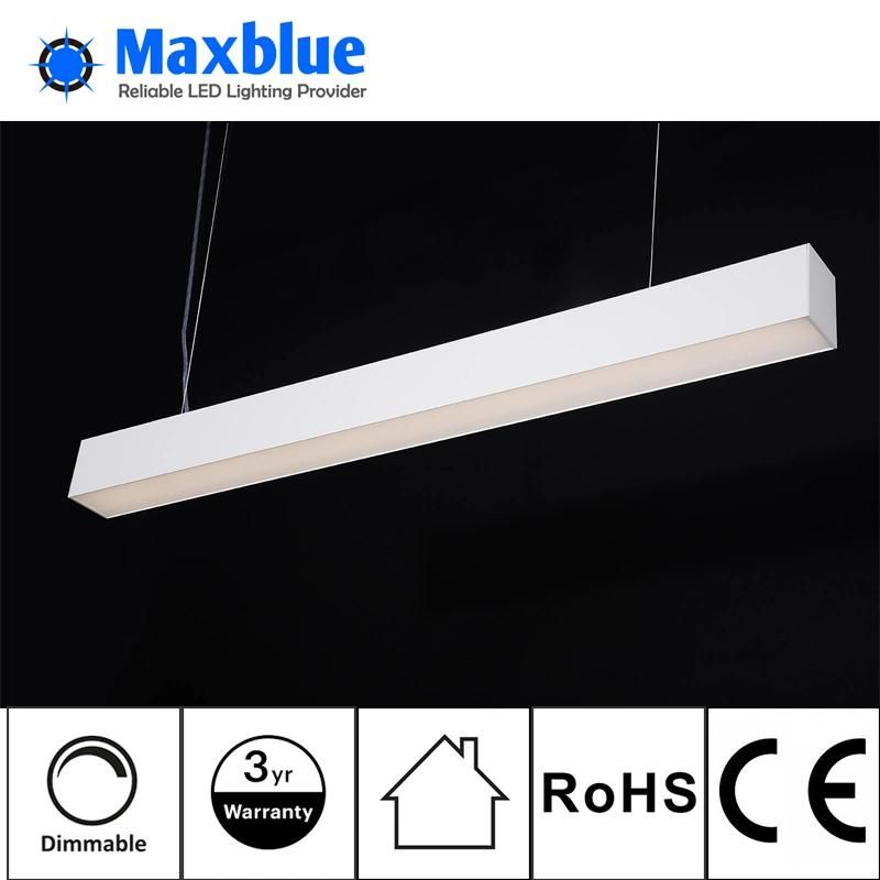 40W/M Modern Pendant LED Linear Lamp for Shops Office Supermarkets