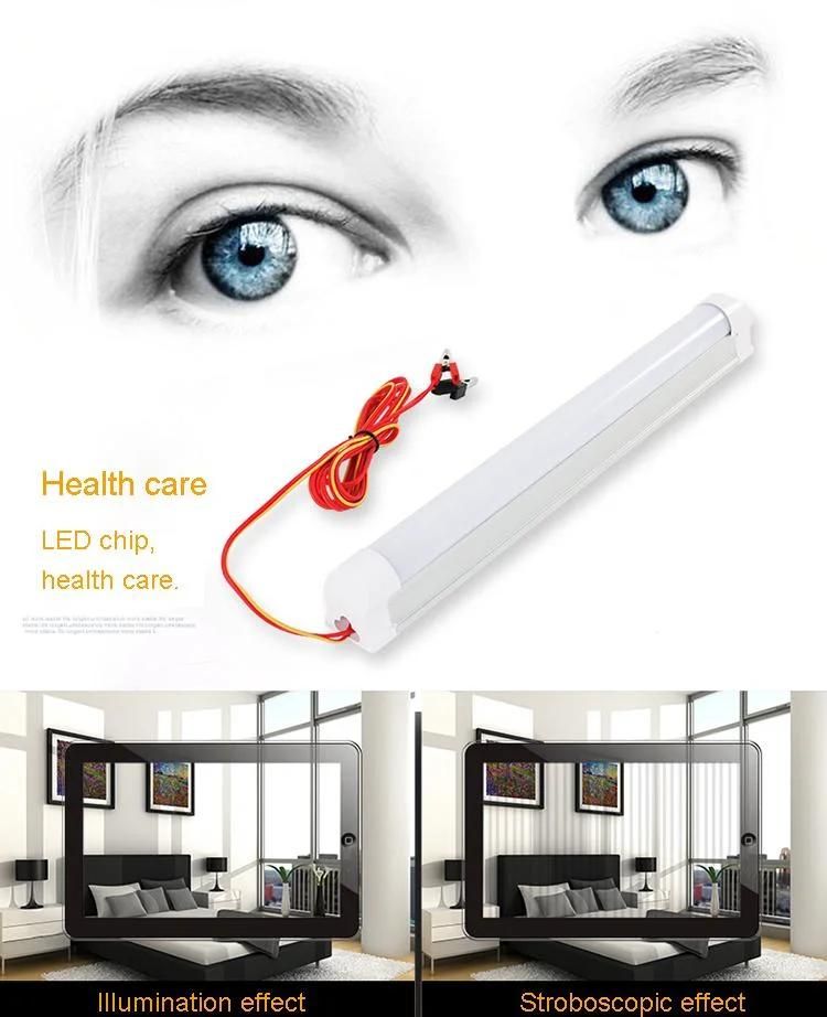 Hot Cakes T8 30cm LED Power Supply 12V DC LED Light Tube for Battery Powered