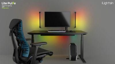Ilightsin 9W DIY RGBW Dimming Timing Night Flame Living Room PC Lighting LED E-Sports Light