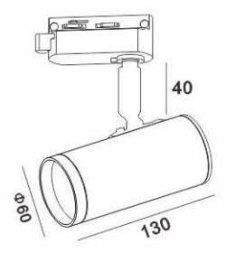 European Style Simple Spotlight LED Ceiling Light Modern Track Light GU10 Fixtures