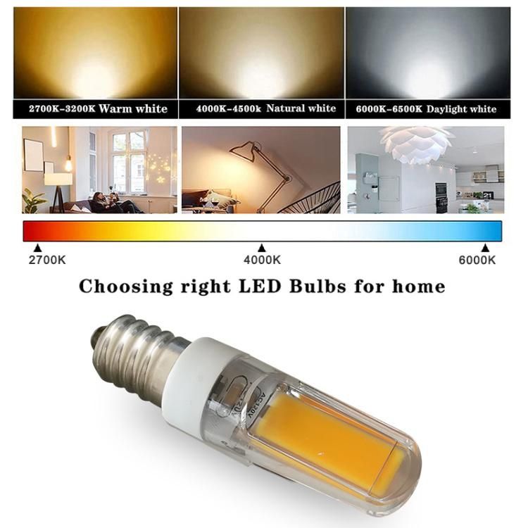 Clear PC COB 3W 220V E14 LED Bulb