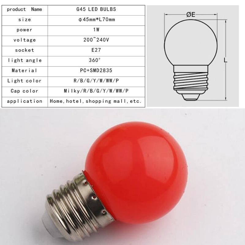 E27 G45 Decoration LED Light Bulb
